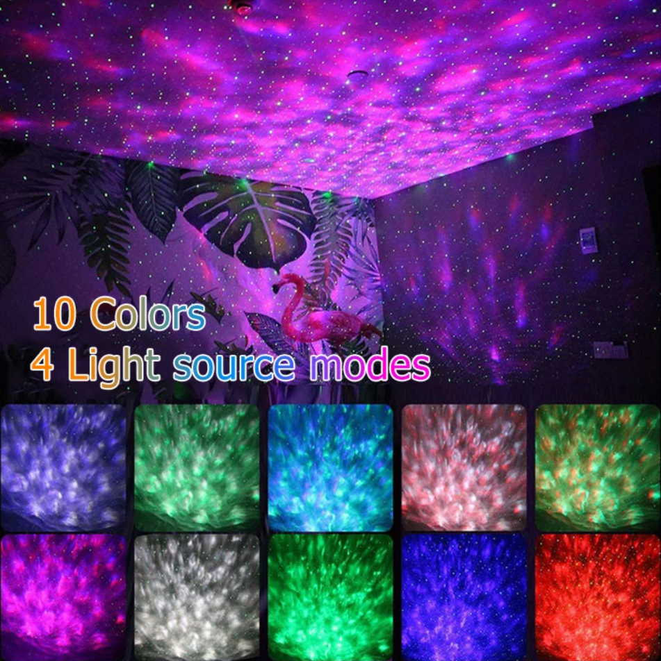 Galaxy Projector Lamp with Bluetooth Speaker & Remote Control