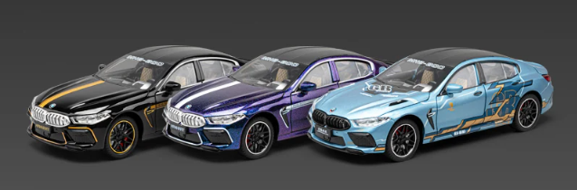 π 1:24 BMW M8 Manhart Edition Die-Cast Model Car β Full Function, Lights & Sound
