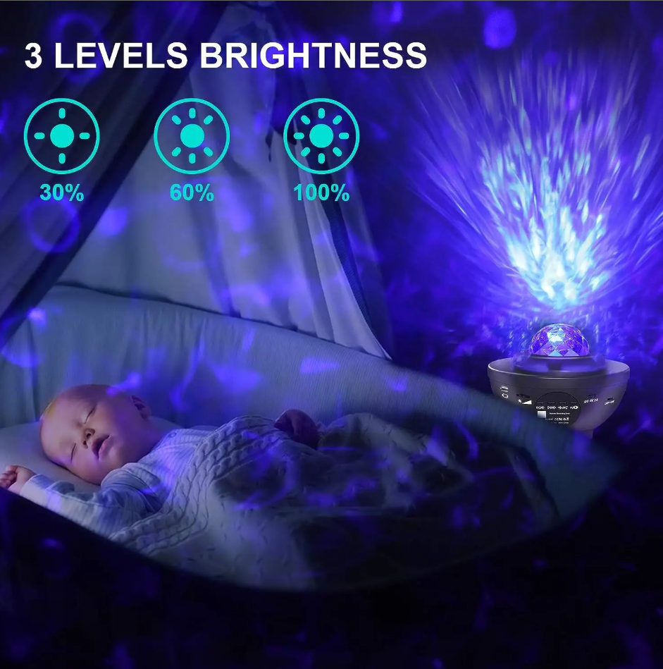 Galaxy Projector Lamp with Bluetooth Speaker & Remote Control