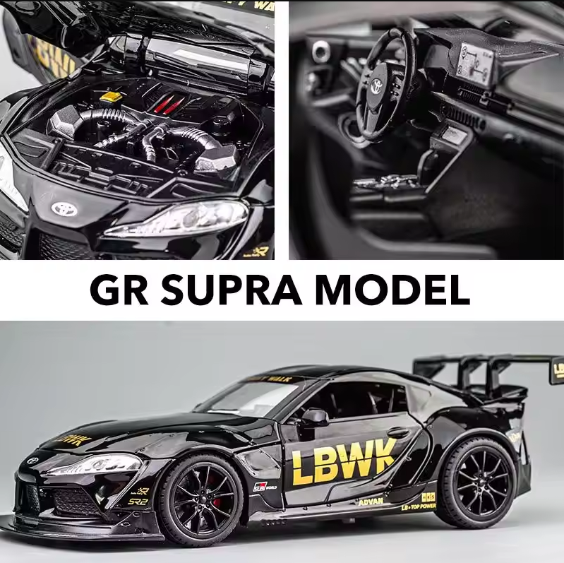 Toyota GR Supra LBWK Edition Mk5 β 1:24 Scale Diecast Model Car