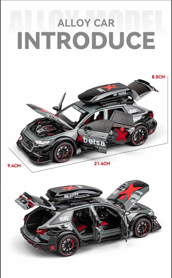 π Audi RS6 Avant Alloy Car Model β 1:24 Scale Diecast
