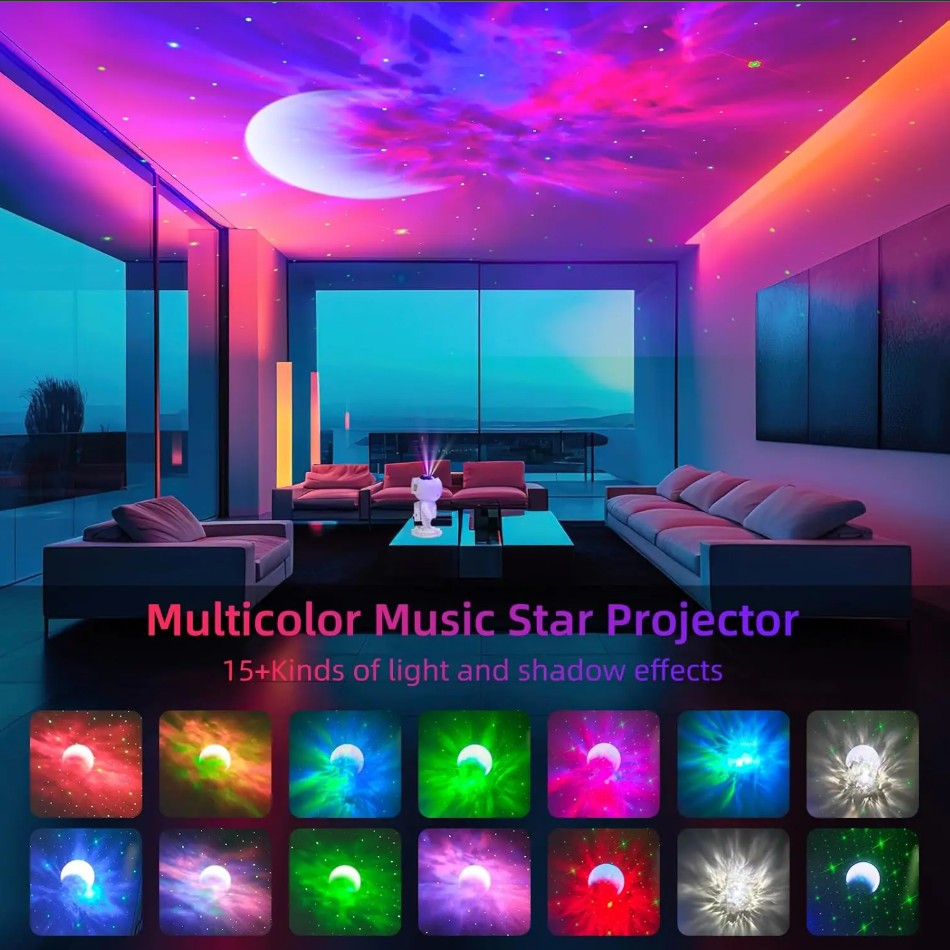 π Upgraded Multifunctional Astronaut Galaxy Projector Lamp