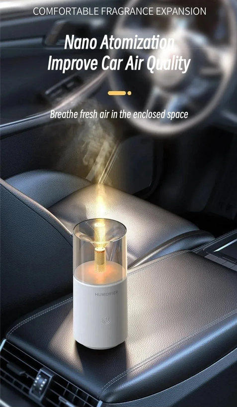 🕯️ Candle Flame Humidifier – Soothe Your Senses in Style