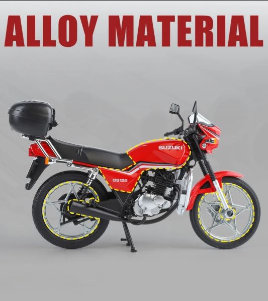 Suzuki GS125 Alloy Diecast Motorcycle Model β 1:12 Scale