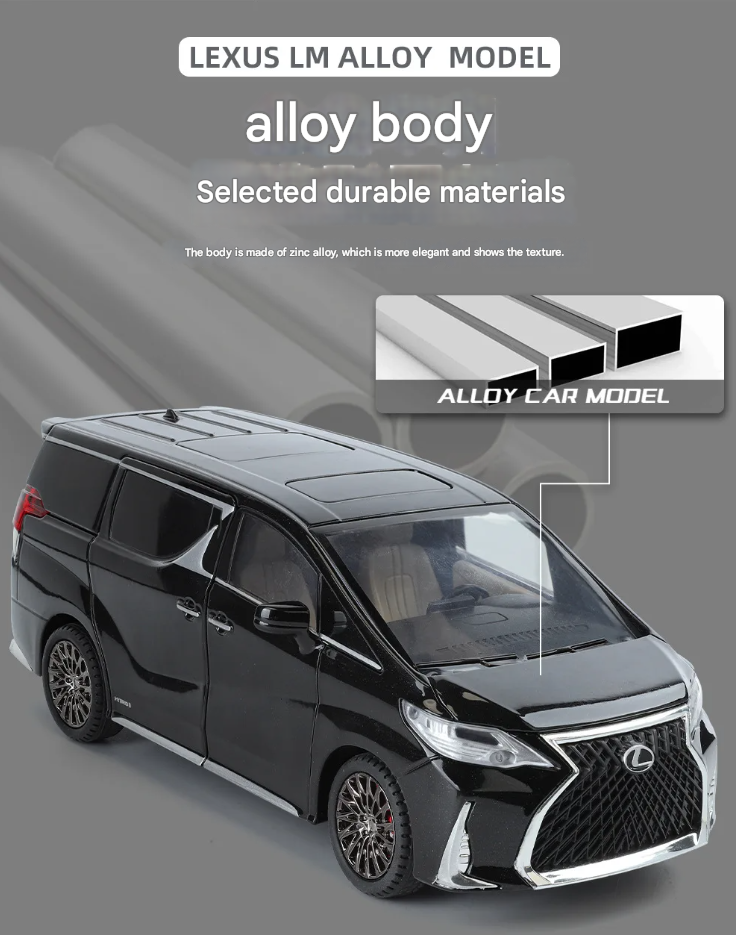 Lexus LM300 & Toyota Alphard Diecast Model (1:24 Scale)
