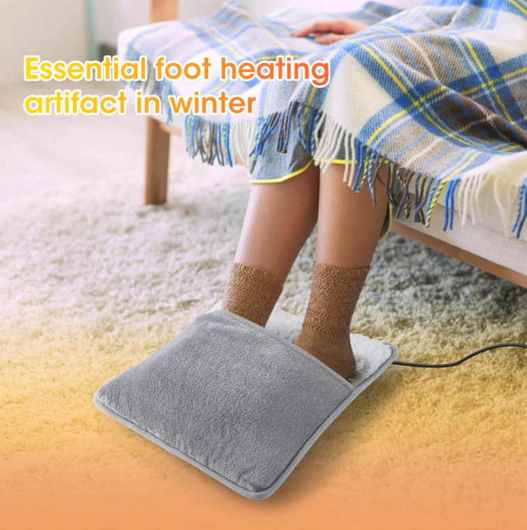 🔥 USB Heated Foot Warmer Pad – Full Body Comfort + FREE Moisturizing Socks!