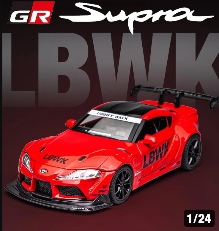 Toyota GR Supra LBWK Edition Mk5 β 1:24 Scale Diecast Model Car