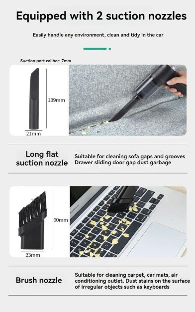 Mini Vacuum Cleaner & Blower โ Cordless, Powerful & Multi-Purpose