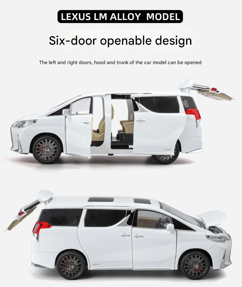 Lexus LM300 & Toyota Alphard Diecast Model (1:24 Scale)