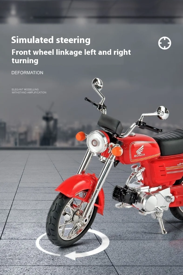 Die-Cast Honda 70cc Replica Motorcycle – 1:10 Scale Model