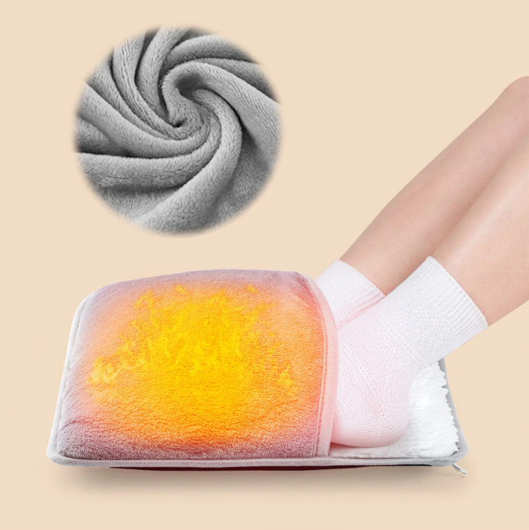 🔥 USB Heated Foot Warmer Pad – Full Body Comfort + FREE Moisturizing Socks!