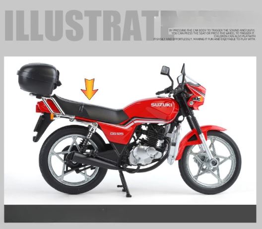 Suzuki GS125 Alloy Diecast Motorcycle Model β 1:12 Scale