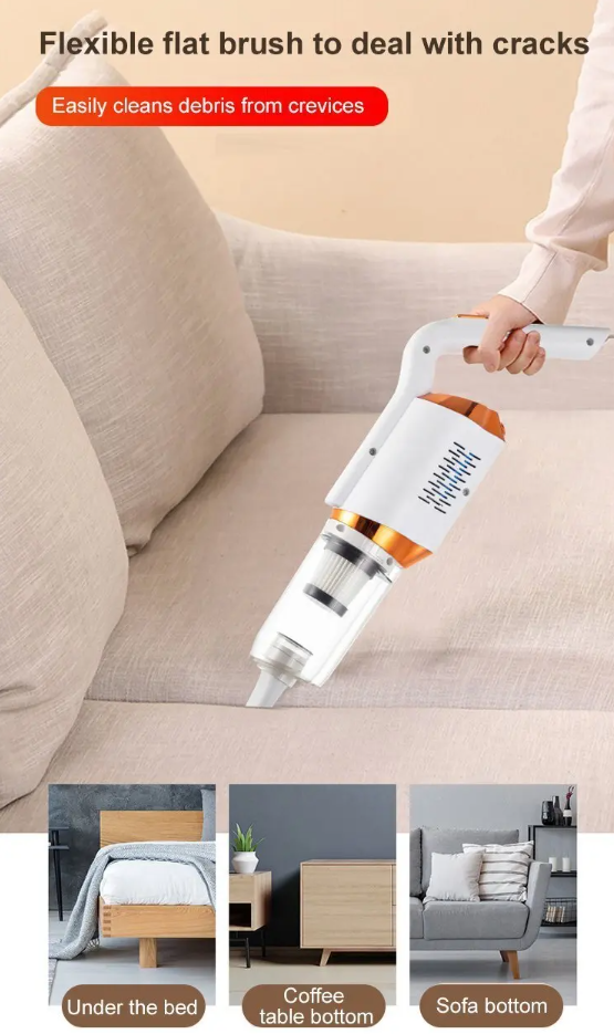 Cordless Handheld Vacuum Cleaner – Compact, Powerful & Easy Storage