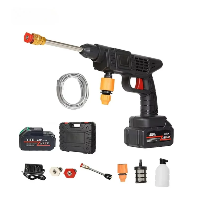 48V Cordless High-Pressure Washer – Portable Power Cleaning Anywhere!