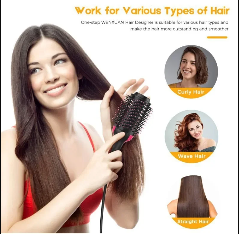 3-in-1 Hair Dryer Brush – Volumize, Dry & Style with Ease