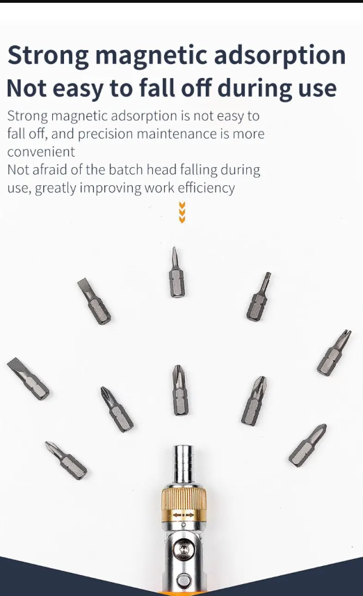 π§ Multi-Angle Ratchet Screwdriver Set β 10-in-1 Hidden Storage Tool