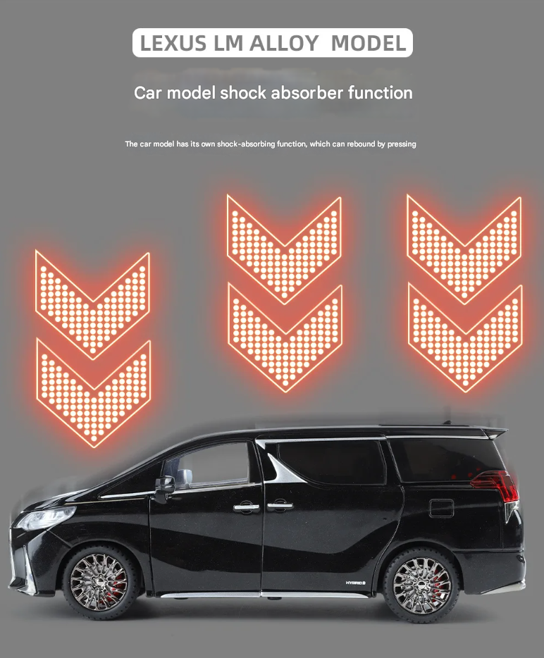 Lexus LM300 & Toyota Alphard Diecast Model (1:24 Scale)