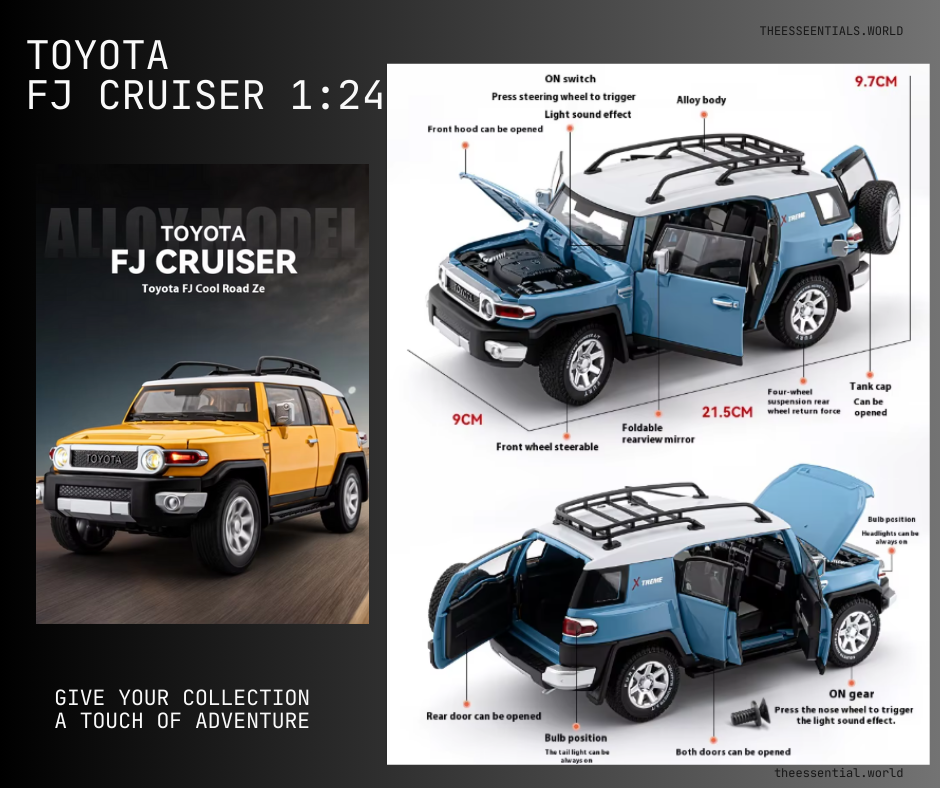 π 1:24 Diecast Toyota FJ Cruiser SUV Model β A Must-Have for Collectors! π