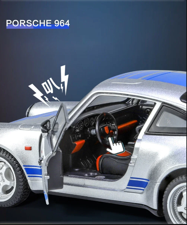 🏎️ Porsche 964 Die-Cast Model Car (1:24 Scale)