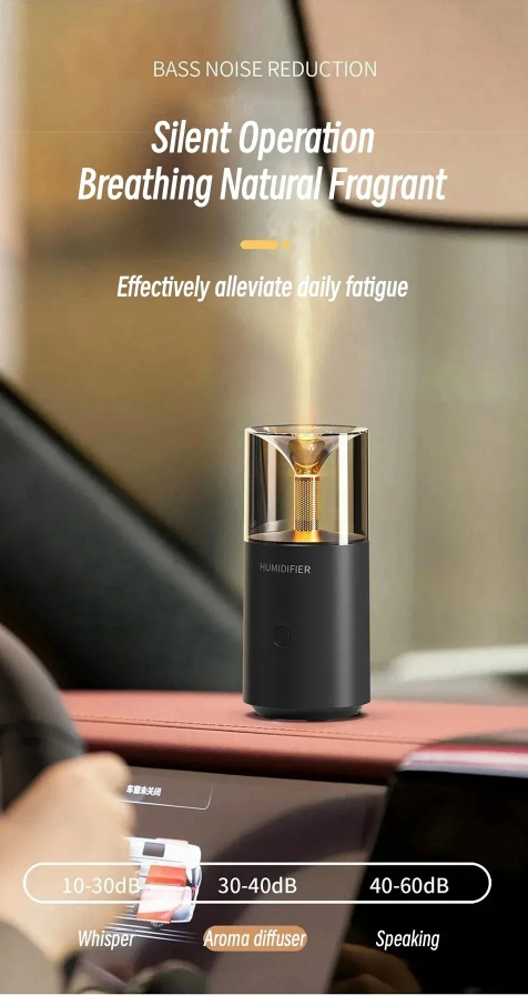 🕯️ Candle Flame Humidifier – Soothe Your Senses in Style