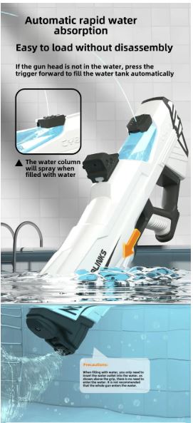 Electric Water Gun β High-Powered Soaking Fun for All Ages!