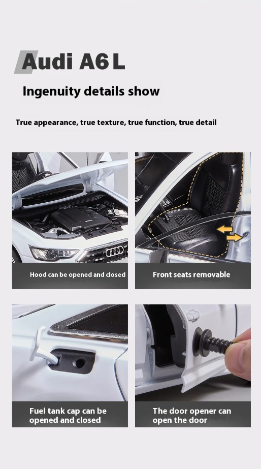 Audi A6L 1:18 Scale Diecast Model Car – Authorized Replica