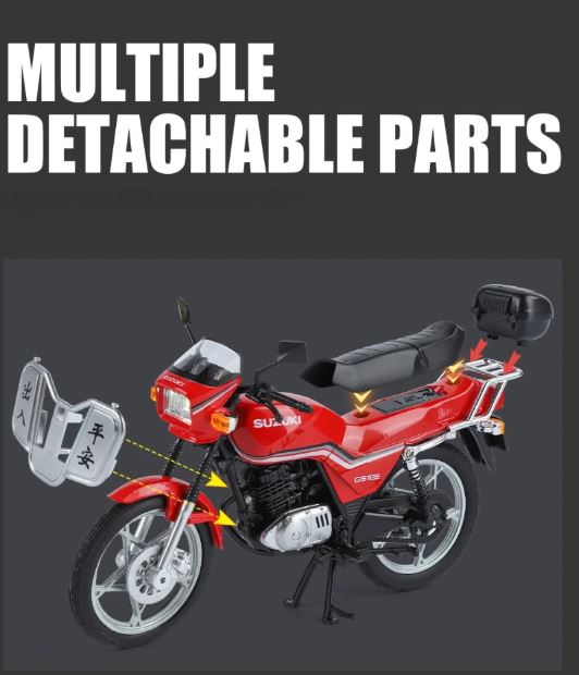 Suzuki GS125 Alloy Diecast Motorcycle Model β 1:12 Scale