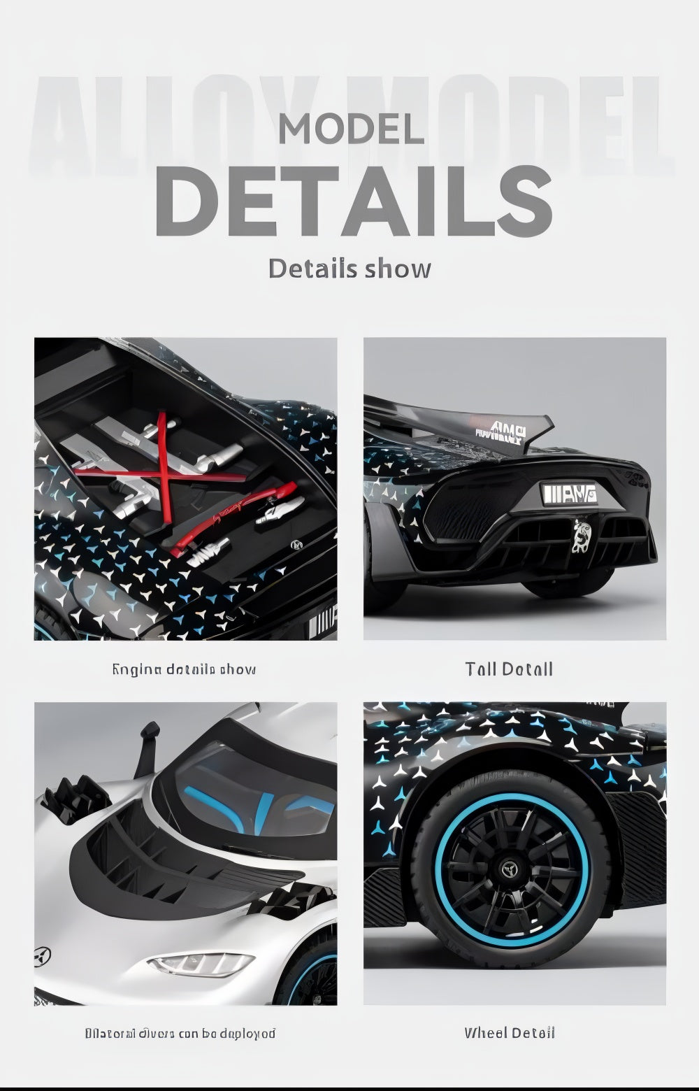 Mercedes-AMG Project One Diecast Model β Formula 1 Power Meets Street Elegance