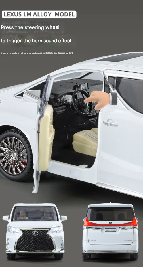 Lexus LM300 & Toyota Alphard Diecast Model (1:24 Scale)