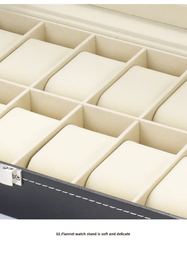 Premium Double Row Watch Organizer – 10 & 12 Slot Models