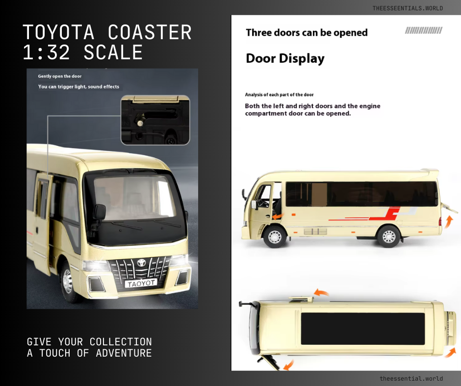 π Discover the 1:32 Diecast Toyota Coaster Bus Model! π