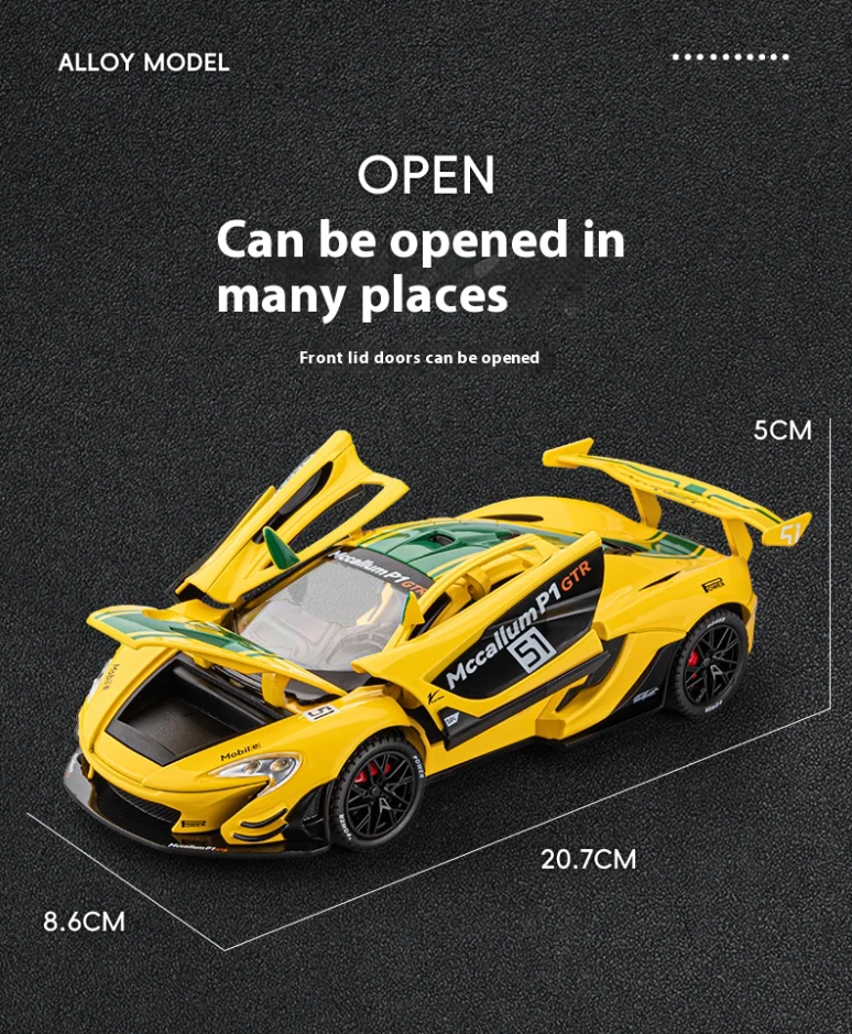 π McCallum P1 GTR Alloy Model Car β 1:24 Scale Diecast