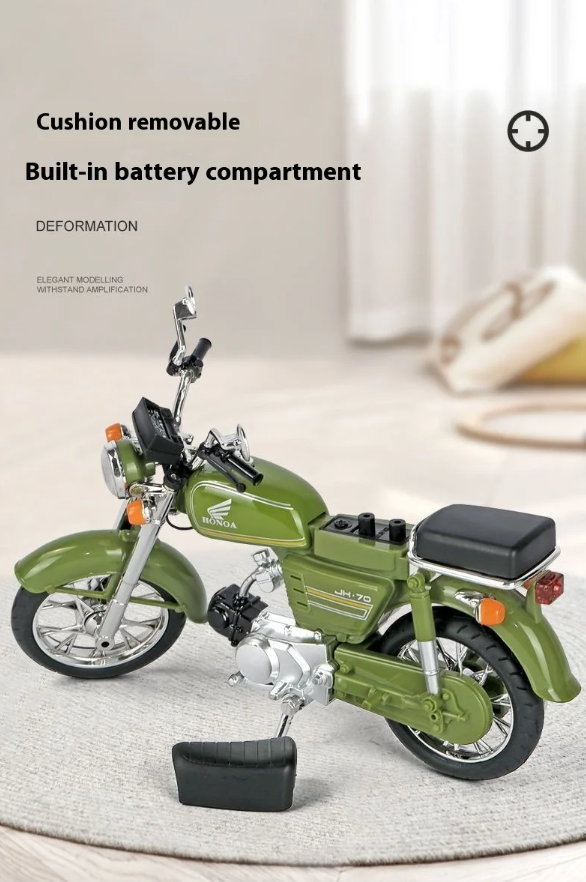 Die-Cast Honda 70cc Replica Motorcycle – 1:10 Scale Model