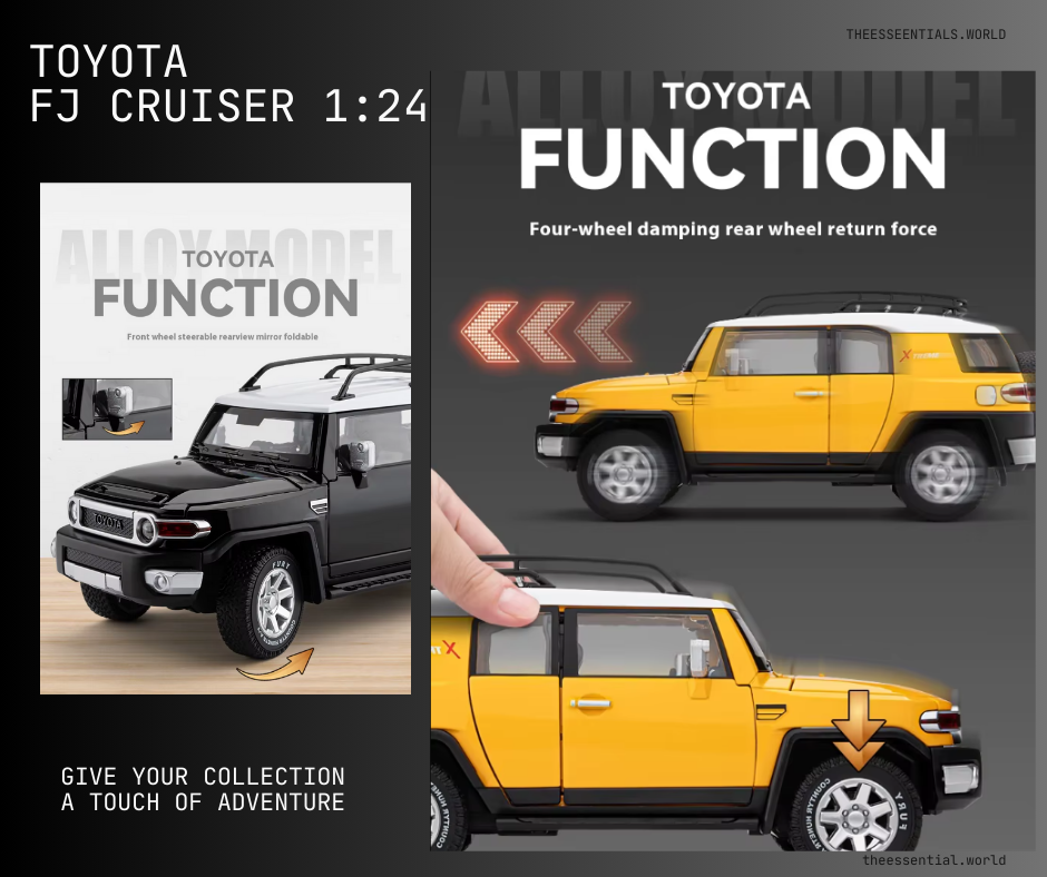 π 1:24 Diecast Toyota FJ Cruiser SUV Model β A Must-Have for Collectors! π