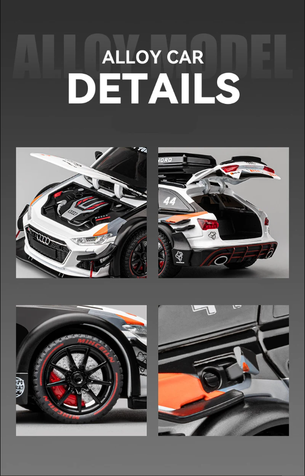 π Audi RS6 Avant Alloy Car Model β 1:24 Scale Diecast