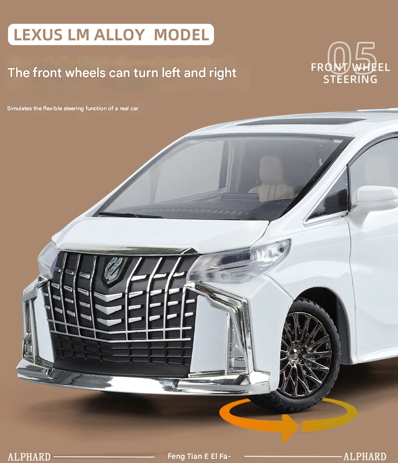 Lexus LM300 & Toyota Alphard Diecast Model (1:24 Scale)