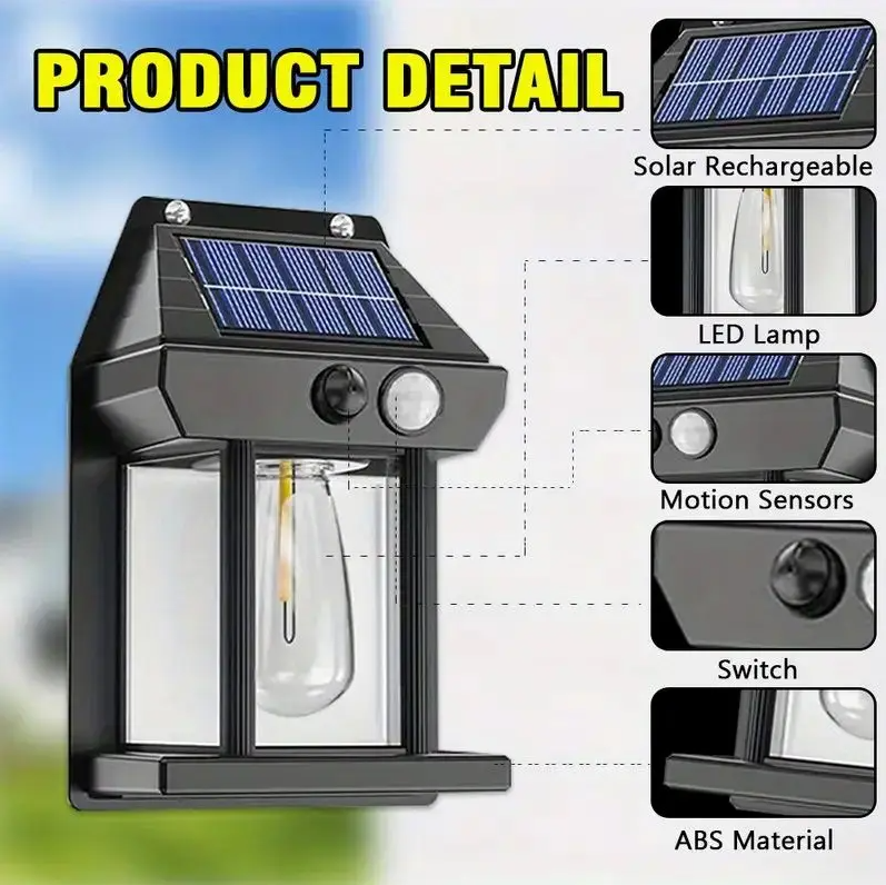 π Solar Motion Sensor Wall Light π