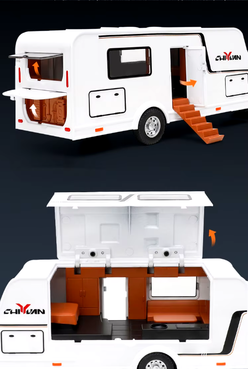 1:32 Diecast G-Wagon AMG, Jeep & LC 300 with Caravan – Collector’s Edition