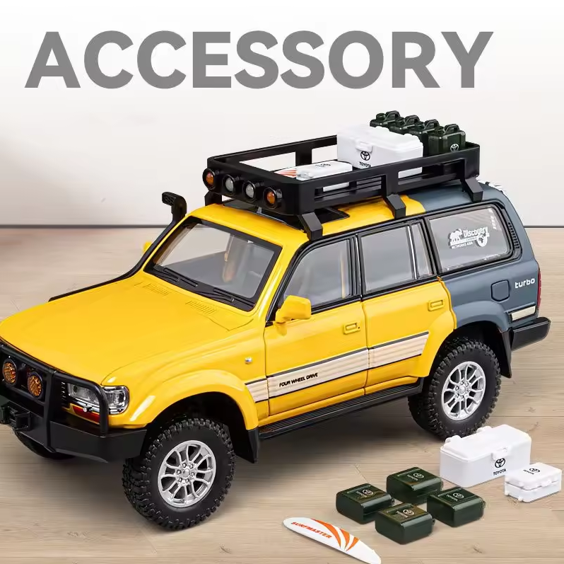 1:24 Scale Land Cruiser LC80 Diecast Model Car - Off-Road Perfection!
