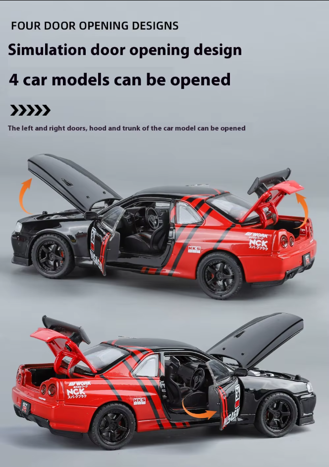 π Diecast Nissan Skyline GTR ππ¨