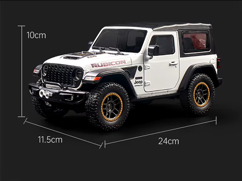 🚙 1:18 Diecast Rubicon Wrangler Jeep Model 🌟