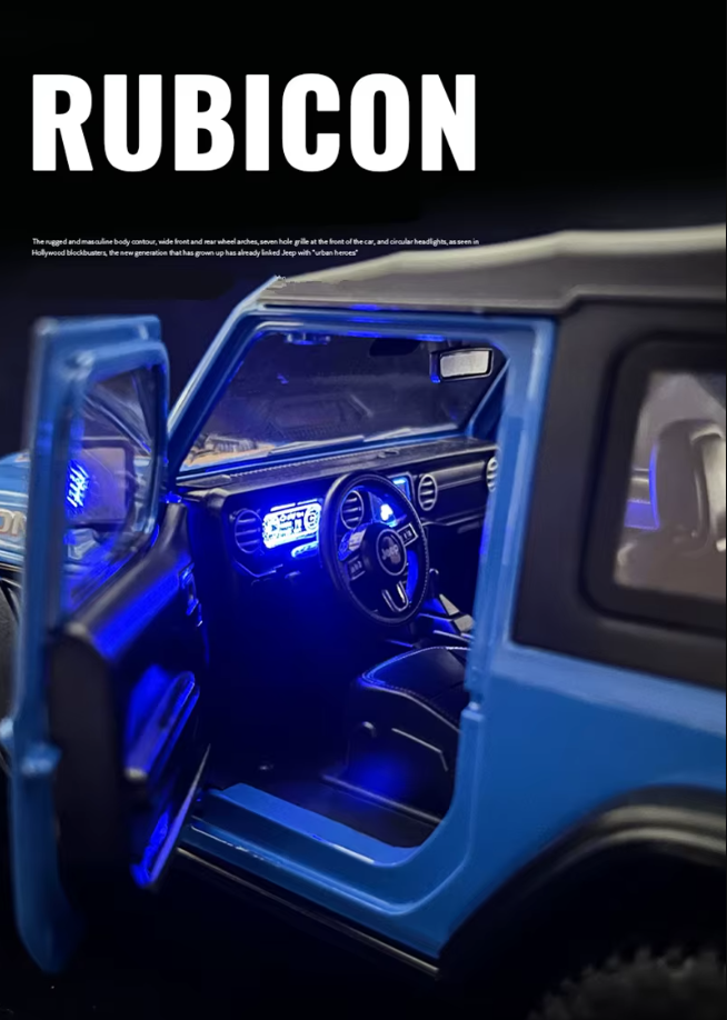 🚙 1:18 Diecast Rubicon Wrangler Jeep Model 🌟