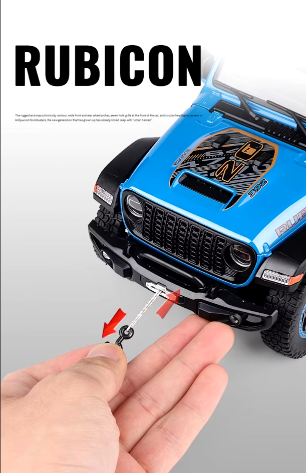 🚙 1:18 Diecast Rubicon Wrangler Jeep Model 🌟