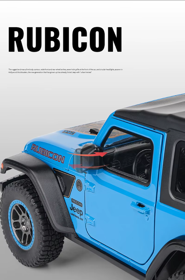 🚙 1:18 Diecast Rubicon Wrangler Jeep Model 🌟