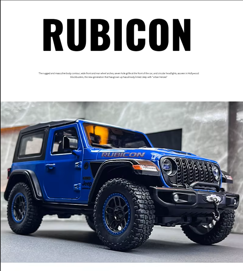 🚙 1:18 Diecast Rubicon Wrangler Jeep Model 🌟