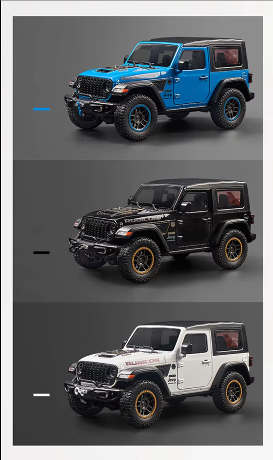 🚙 1:18 Diecast Rubicon Wrangler Jeep Model 🌟