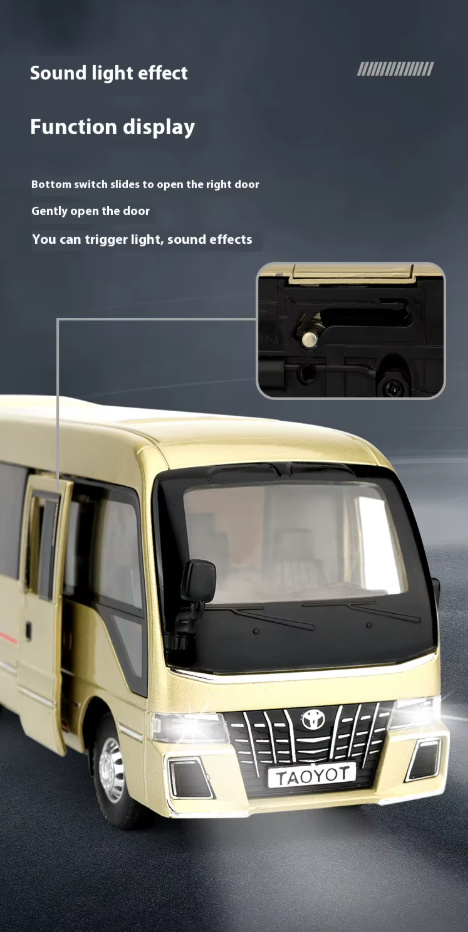 π Discover the 1:32 Diecast Toyota Coaster Bus Model! π