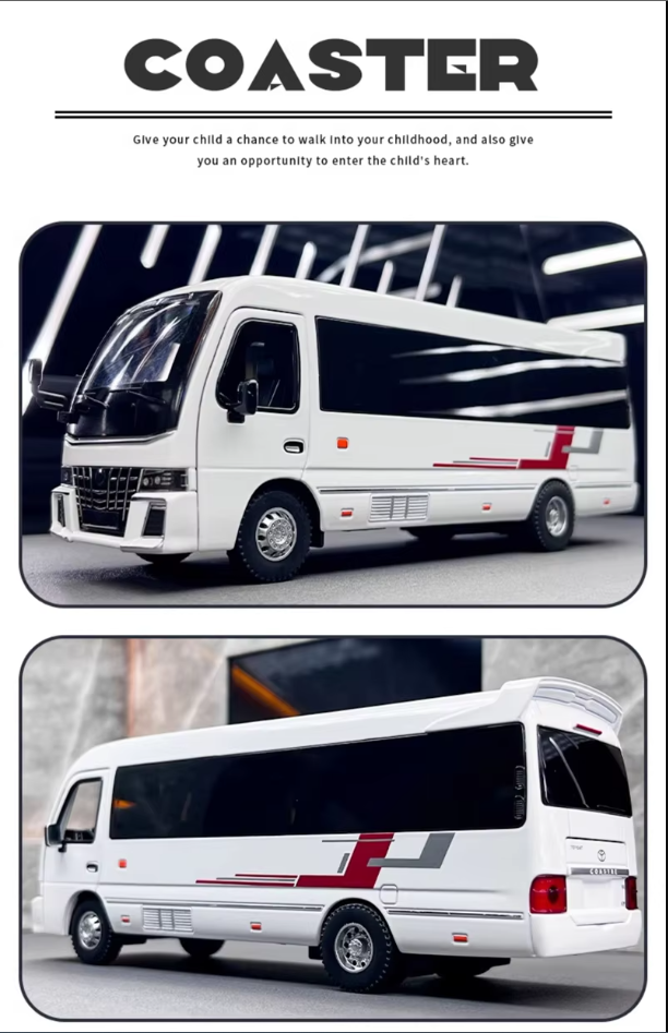 π Discover the 1:32 Diecast Toyota Coaster Bus Model! π
