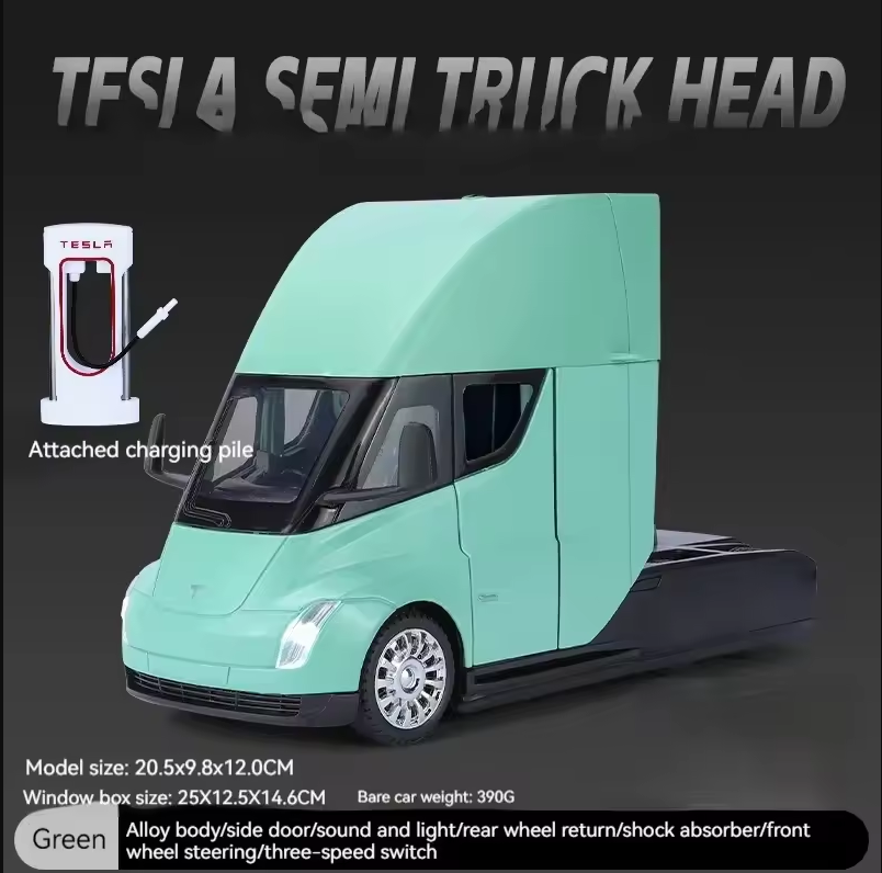 π 1:24 Diecast Tesla Semi Truck Head Model π