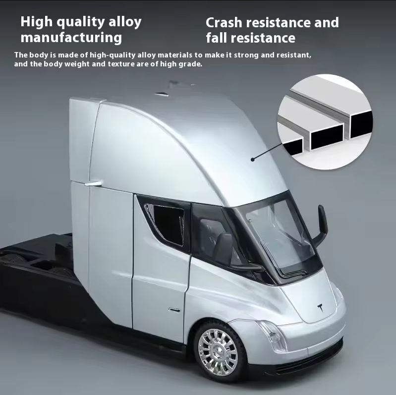 π 1:24 Diecast Tesla Semi Truck Head Model π